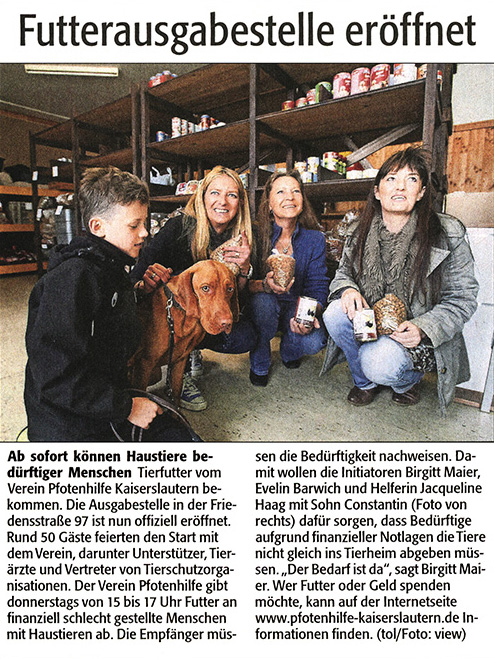 Artikel Rheinpfalz vom 14.05.2014