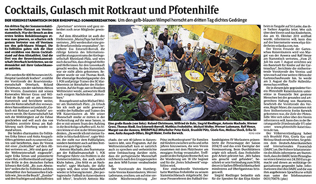 Artikel Rheinpfalz, Juni 2014